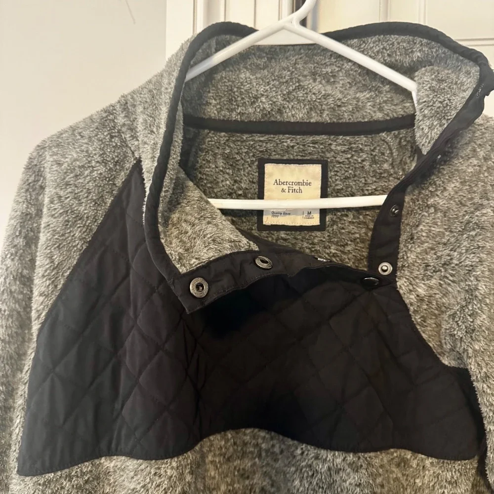 Abercrombie & Fitch‎ Men's Sherpa Fleece Snap Pullover